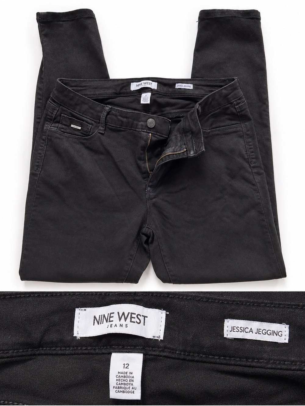 Nine West Black Jessica Jeggings - Sleek Stretch Fit